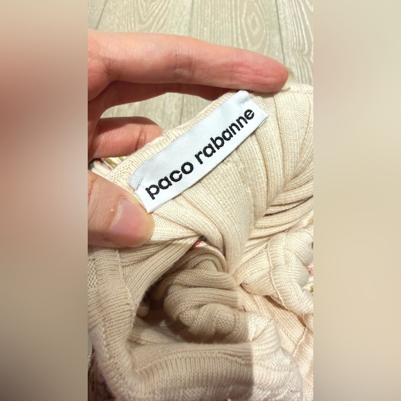 Paco Rabanne Rose Ribbed Sweater - Picture 9 of 14